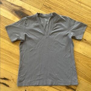 MM La Fleur grey/purple Vneck Tshirt